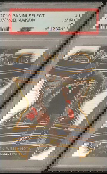 2019 Select Zion Williamson RC Rookie PSA 9 Mint Concourse