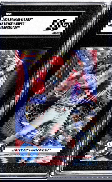 2024 Bowman's Best #48 Bryce Harper Wave Refractor SGC 10