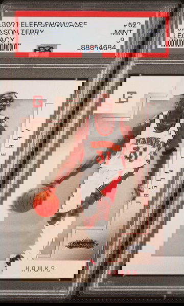 2001-02 FLEER SHOWCASE LEGACY #62 JASON TERRY #ED 35/50 PSA 9