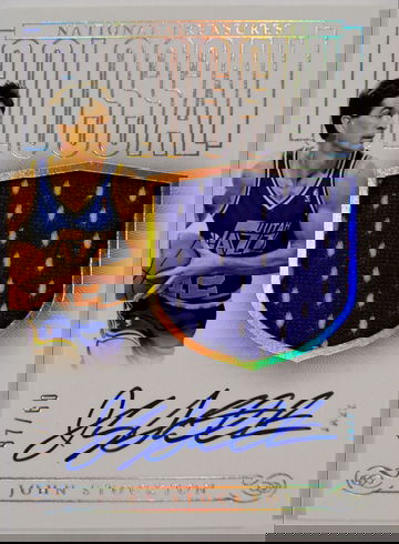 John Stockton 2013-14 Panini National Treasures Colossal Auto Jersey /60