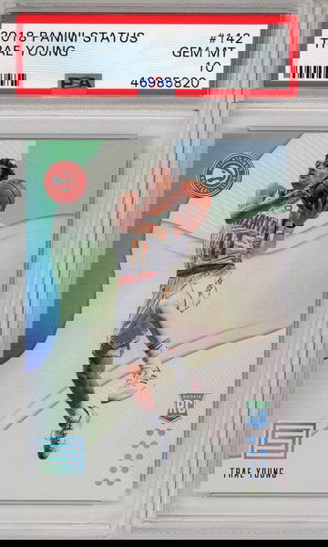 2018 Panini Status 142 Trae Young PSA 10 Rookie RC 