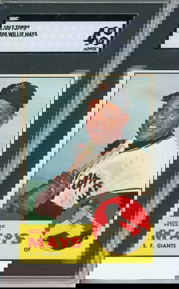 1963 TOPPS WILLIE MAYS #300 SGC 4