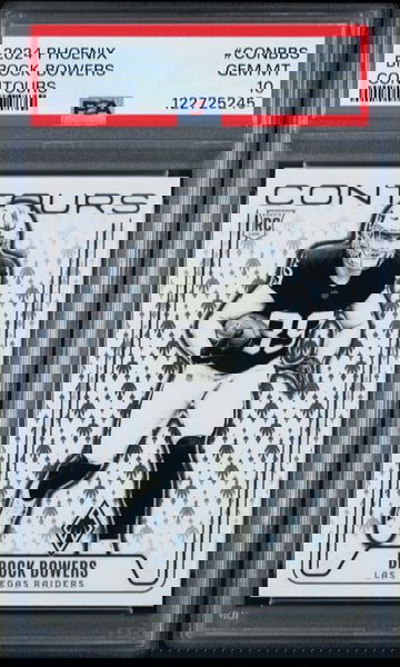 2024 Panini Phoenix Brock Bowers Contours Rookie RC PSA 10