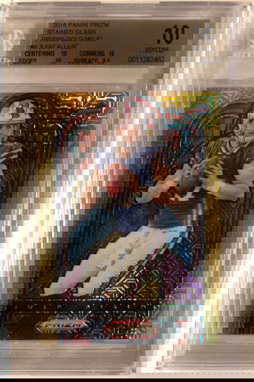 2018 Prizm Josh Allen Stained Glass Gold Mojo 