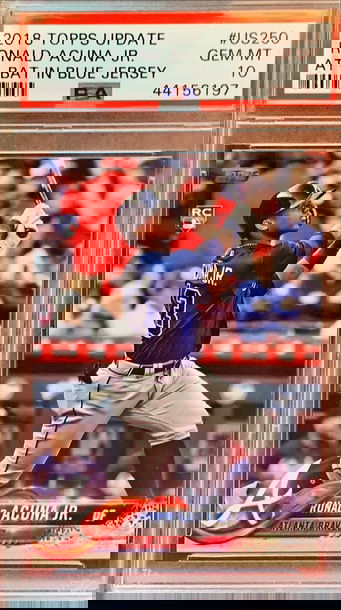 Ronald Acuna Topps Update Rookie PSA 10