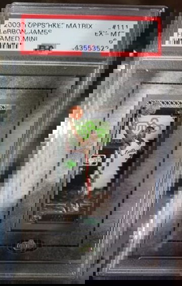 2003 Topps Rookie Matrix Mini Lebron James PSA 6