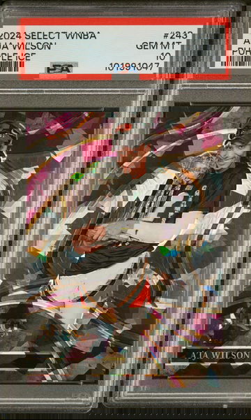 2024 Panini Select WNBA Purple Ice A'Ja Wilson #243 /149 PSA 10