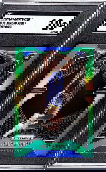 2019-20 Panini Prizm Jordan Poole Green #272 Green Prizm SGC 10