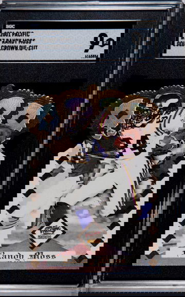 2001 Pacific Randy Moss Gold Crown Die-Cut #17 SGC 9 Pop 3