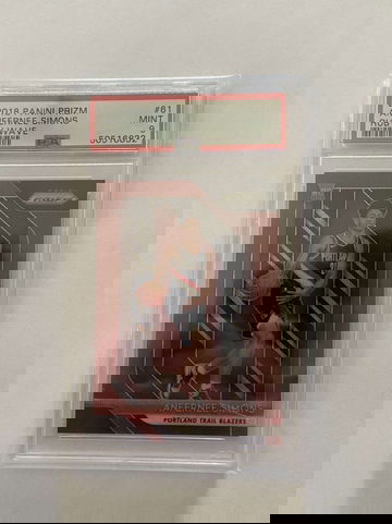 Anfernee Simons Prizm rookie ruby wave psa 9