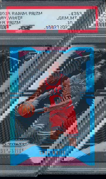 2019 Panini Prizm Coby White RC Silver PSA 10 (E)