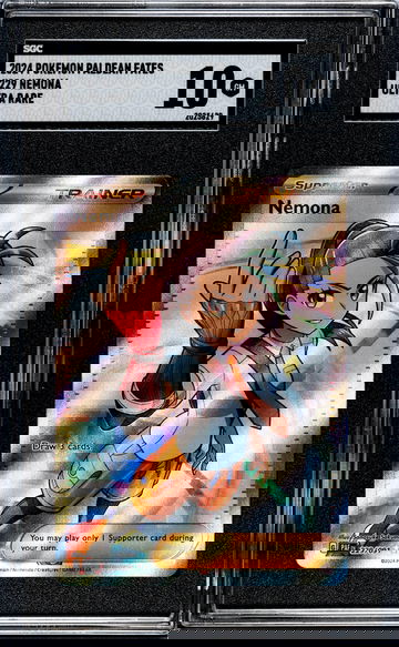 2024 Pokémon Scarlet & Violet Paldean Fates Trainer Nemona #229/091 SGC 10