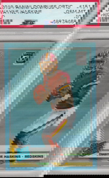 2019 Optic Holo Dwayne Haskins PSA 10