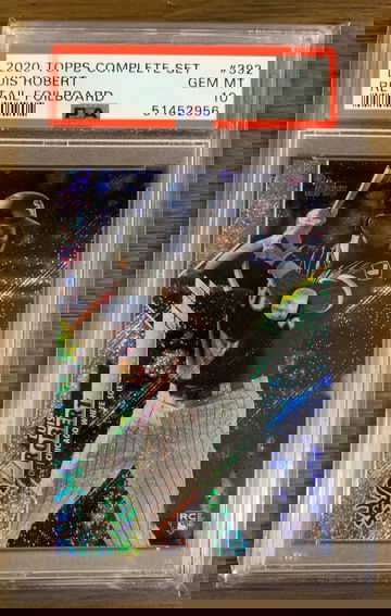 LUIS ROBERT 2020 Topps Complete Set RC #392 Retail Foilboard /264 PSA 10 GEM MINT - Pop. 8!