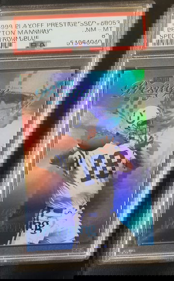 1999 Prestige Ssd Spectrum Blue #B053 Peyton Manning 39/500 PSA 8 NM- Mint