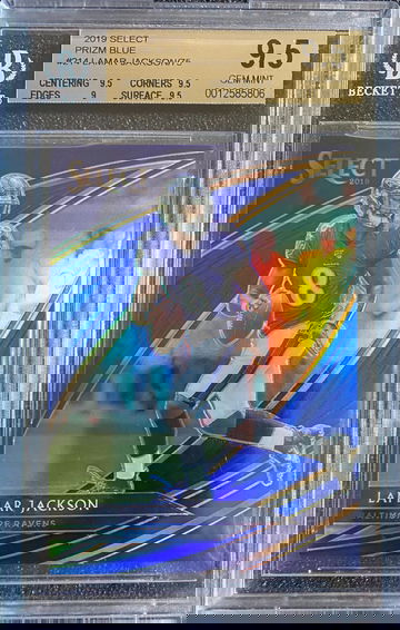2019 Select Lamar Jackson Field Level Blue /75, BGS 9.5