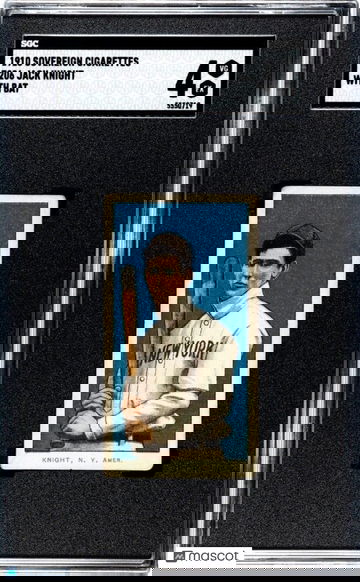 1910 T206 SOVEREIGN 350 - JACK KNIGHT WITH BAT - SGC 4 VG-EX