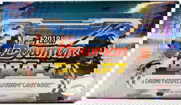 2019 Bowman Draft Jumbo Sealed Case ( 3 autos per box / 8 Boxes)