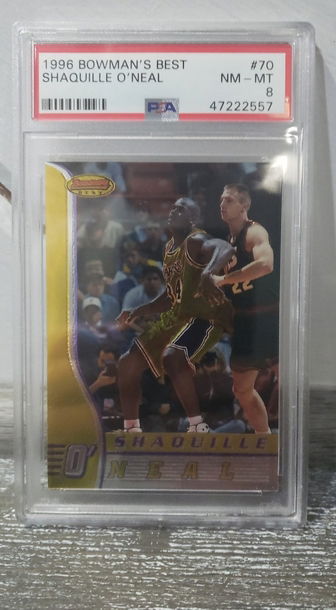 1996 Bowman's Best Shaq PSA 8