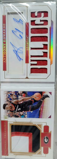 2020 panini national treasures collegiate anthony edwards rpa booklet 7/10