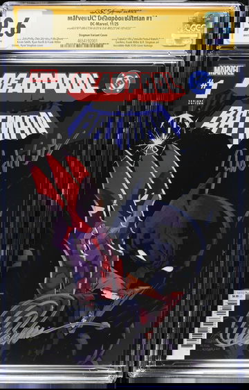 Marvel DC Deadpool Batman #1 | CGC SS 9.6 | CGC Signature Artists: Greg Capullo & Zeb Wells