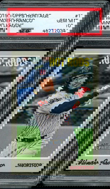 2019 Topps Heritage Wander Franco Minor League SSP PSA 10 Gem Mint Rays