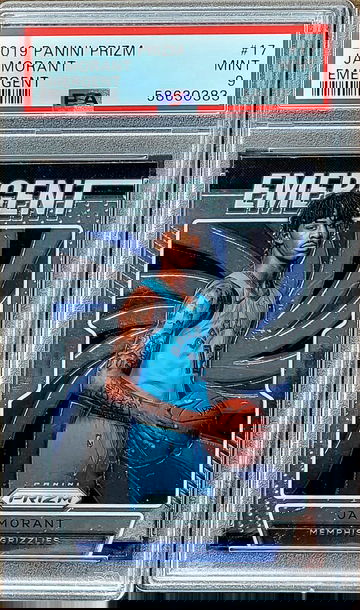 2019 JA MORANT Panini Prizm Emergent PSA 9 Rookie RC #17 Memphis Grizzlies 