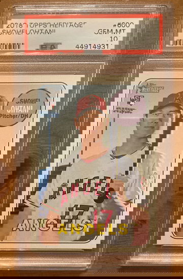 Shohei Ohtani Topps Heritage RC PSA 10