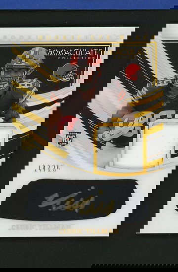 2023 Panini Immaculate Cedric Tillman Rookie Eye Black Rookie /25 Auto