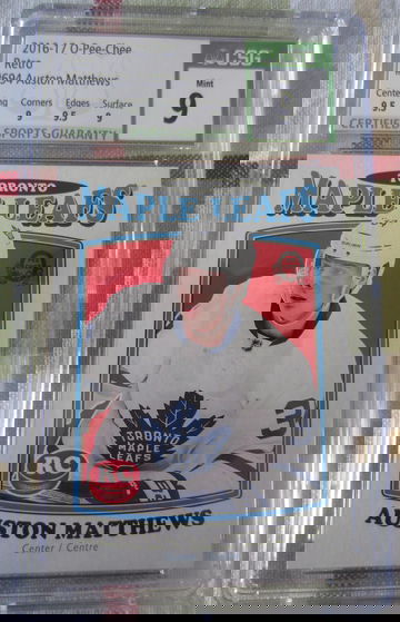 2016-17 OPC Auston Matthews Retro RC CSG MIN T 9