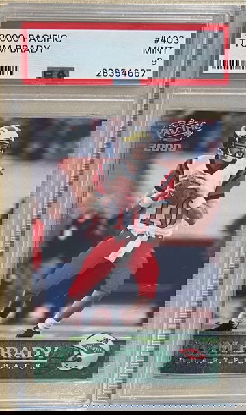 2000 Pacific Tom Brady #403 PSA 9 Mint Rookie Card 