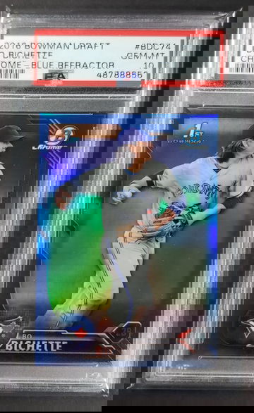 2016 Bowman Chrome Bo Bichette Blue Refractor 43/150 PSA 10