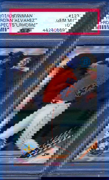 2019 Bowman Chrome Prospects Yordan Alvarez #BCP-123 *PSA 10* Houston Astros