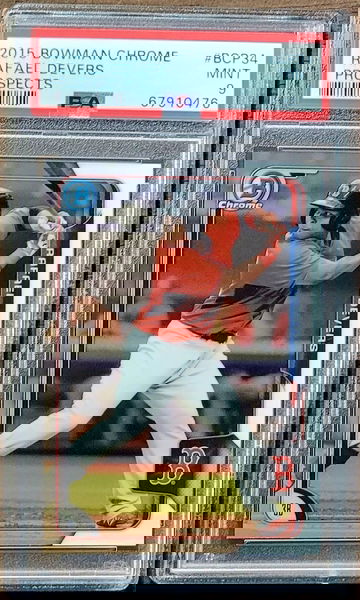 2015 RAFAEL DEVERS Topps Bowman Chrome Prospects PSA 9 LOW POP Rookie #BCP34