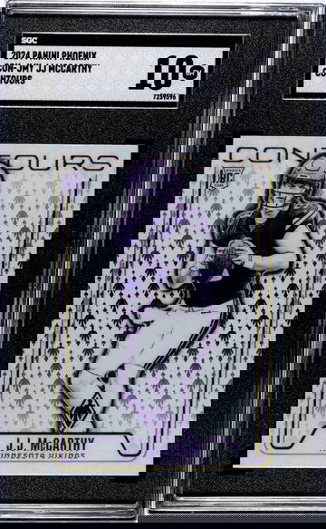 2024 Panini Phoenix #CON-JMY Jj Mccarthy Contours SGC 10