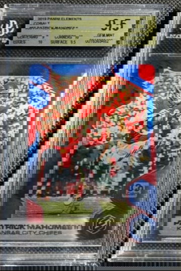 2019 Elements Patrick Mahomes II Cobalt /10 SSP BGS 9.5 Gem Mint Chiefs