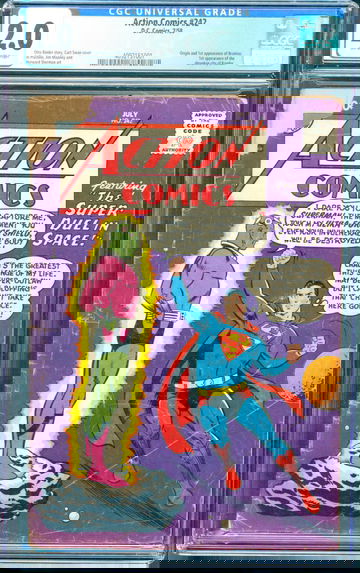 Action Comics #242 (1958) CGC 2.0 - 1st & origin of Brainiac; 1st city of Kandor