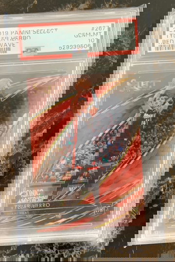 Tyler herro red wave 2019 court side psa 10