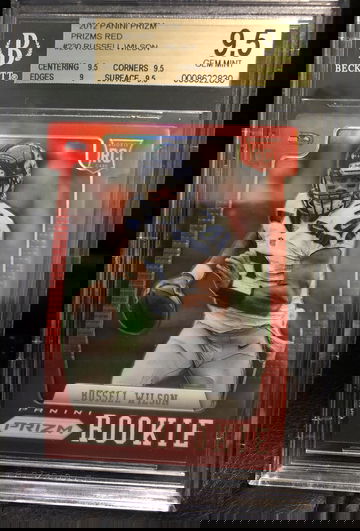 Russell Wilson 2012 Prizm Red Die Cut Prizm BGS 9.5