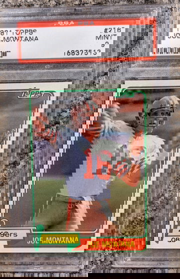 1981 Topps Joe Montana Rookie PSA 9 Centered