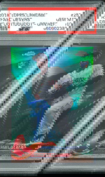 2018 Rafael Devers topps green /99  PSA 10