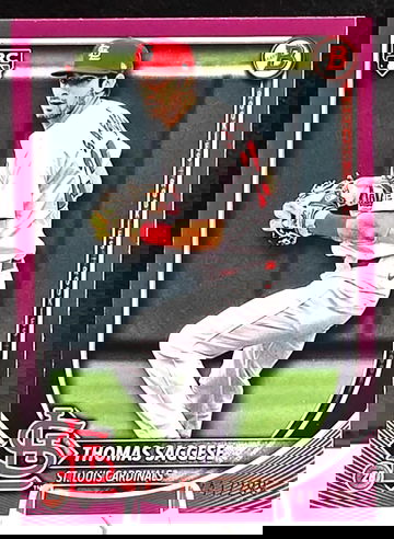 2025 Bowman Thomas Saggese RC Magenta /299 SP #57 Cardinals