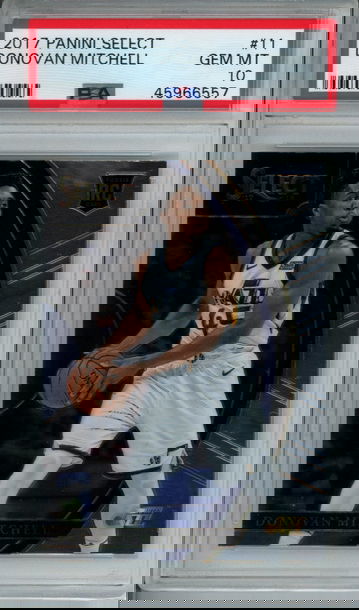 DONOVAN MITCHELL 2017 PANINI SELECT CONCOURSE PSA 10