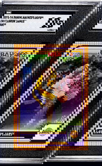 2023-24 Panini Haunted Hoops #149 Lebron James Orange SGC 10