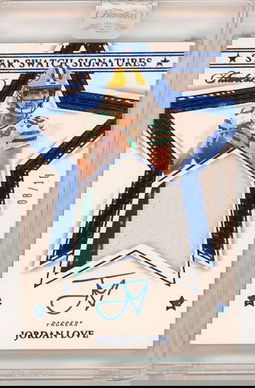 2023 Flawless Jordan Love #8/10 Star Swatch Signatures Sapphire Patch Auto SSP