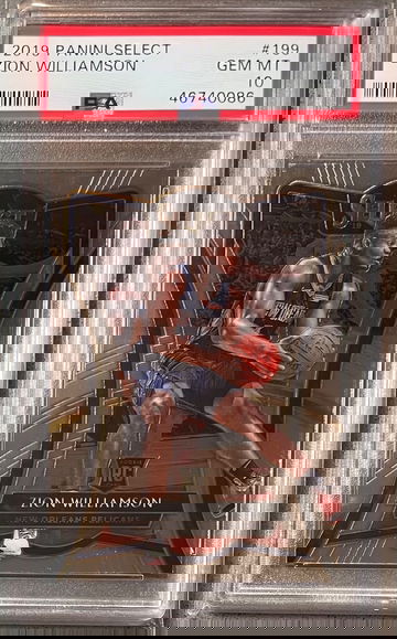 2019-20 Select Premier Zion Williamson Base PSA 10