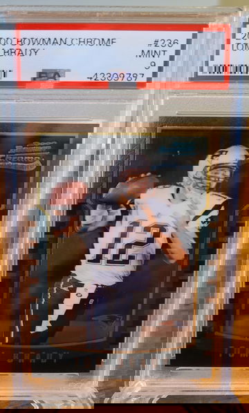 2000 Bowman Chrome Tom Brady PSA 9