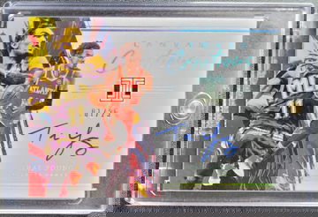 2021-22 Panini Impeccable Trae Young Canvas Creations Auto #01/25 On Card Auto #