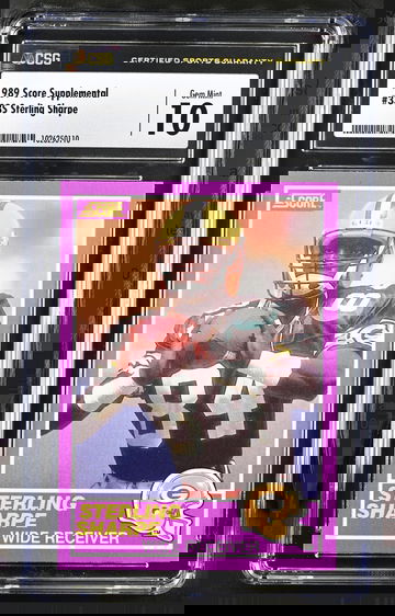 1989 Score Supplemental STERLING SHARPE RC CSG 10 POP 3