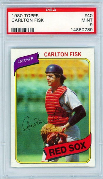 1980 Topps Carlton Fisk #40 PSA 9 P1326
